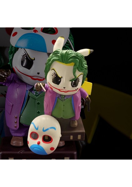 Pikachu Şekil Temizle Çizgi Yüz Kapatma ile Doğum Günü Hediyesi Pikachu Cosplay Joker Palyaço Anime Modeli Ev Için (Yurt Dışından) modelleri