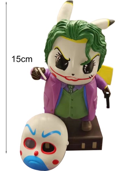 Pikachu Şekil Temizle Çizgi Yüz Kapatma ile Doğum Günü Hediyesi Pikachu Cosplay Joker Palyaço Anime Modeli Ev Için (Yurt Dışından) indirimleri