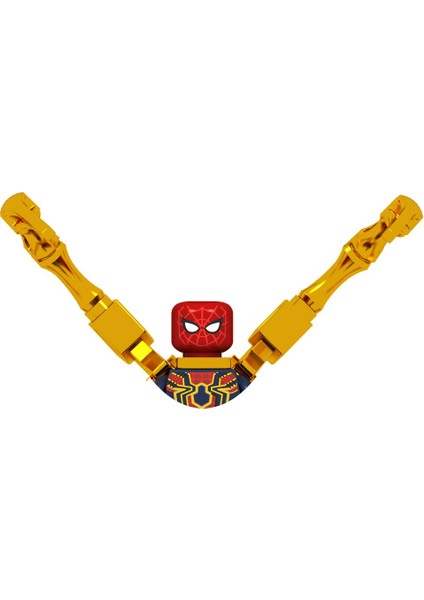Süper Kahraman Yapı Taşları Tuğlalar Demir Örümcek Adam Serisi Örümcek-Gwen Mysterio Miles Morales Kertenkele Aksiyon Figürleri Çocuk Oyuncak Hediye (Yurt Dışından)