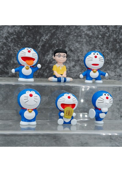 6 Adet Karikatür Anime Karikatür Figürleri Bebek El Bebek Modeli Dekorasyon Çocuklar Hediyeler (Yurt Dışından) modelleri