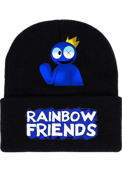Roblox Gökkuşağı Arkadaşlar Örme Şapka Soğuk Kış Sıcak Kap Sevimli Oyun Mavi Canavar Kawaii Anime Aksiyon Figürü Oyuncakları Noel Hediyesi (Yurt Dışından)