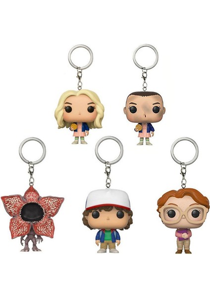 Stranger Şeyler Anahtarlık Kutusu Aksiyon Figürü Oyuncakları Eggos ile Onbir Demogorgon Modeli Vinil Bebek Anahtarlık Çocuk Hediye (Yurt Dışından) fiyatları