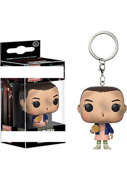 Stranger Şeyler Anahtarlık Kutusu Aksiyon Figürü Oyuncakları Eggos ile Onbir Demogorgon Modeli Vinil Bebek Anahtarlık Çocuk Hediye (Yurt Dışından) fırsatları