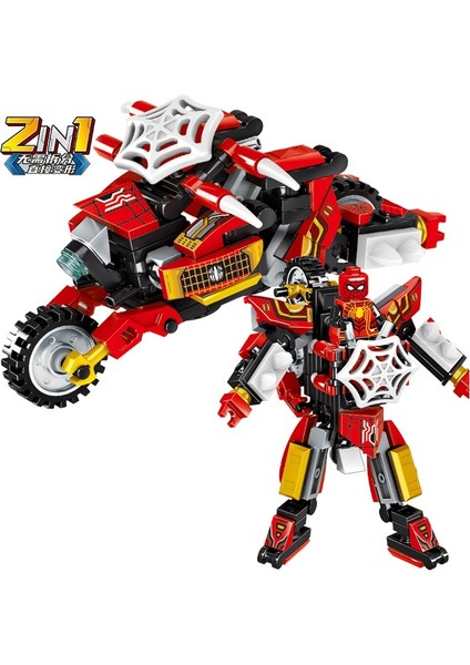 2 In 1 Marvel Film Avengers Klan Dönüştürme Mecha Motosiklet Modeli Yapı Taşları Tuğla Setleri Klasik Bebekler Çocuk Oyuncakları Gits (Yurt Dışından) fiyatları