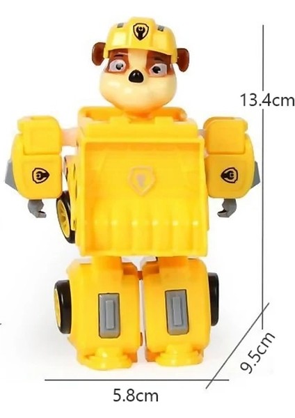 Pençe Devriye Oyuncak Köpek Deformasyon Araba Aksiyon Figürü Süs Metamorfik Robot Devriye ve Kurtarma Ekibi Çocuk Çocuk Noel Hediyesi (Yurt Dışından)