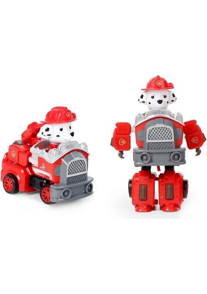 Pençe Devriye Oyuncak Köpek Deformasyon Araba Aksiyon Figürü Süs Metamorfik Robot Devriye ve Kurtarma Ekibi Çocuk Çocuk Noel Hediyesi (Yurt Dışından)