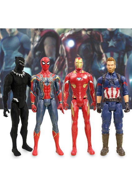 Avengers Şekil Büyüleyici Geniş Uygulama Parlak Renk Marvel Avengers Kaptan Amerika Şekil Ev Için (Yurt Dışından) indirimleri