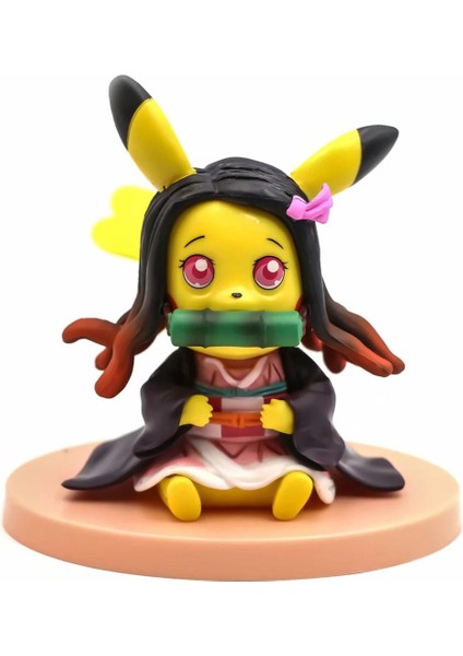 Agatsuma Zenitsu Modeli Anime Iblis Avcısı Aksiyon Kamado Nezuko Tanjirou Pvc Emülasyon Şekil Minyatür Koleksiyon Çocuklar Için (Yurt Dışından)