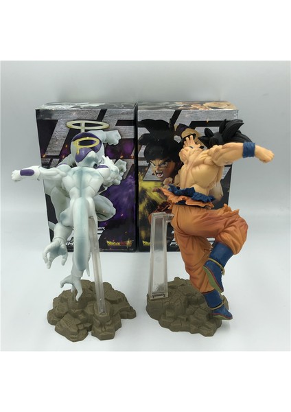Anime Dragon Ball Z Şekil Goku Vs Angel Frieza Film Ver. Pvc Şekil Dbz Goku Süper Saiyan Mücadele Frieza Şekilli Kalıp Oyuncak (Yurt Dışından)