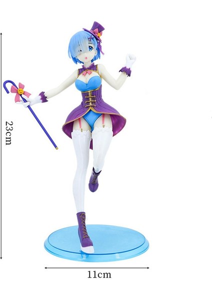 Anime Rem Modeli Minyatür Karikatür Rem Şekilli Kalıp Oyuncaklar Hobi Koleksiyonu (Yurt Dışından)
