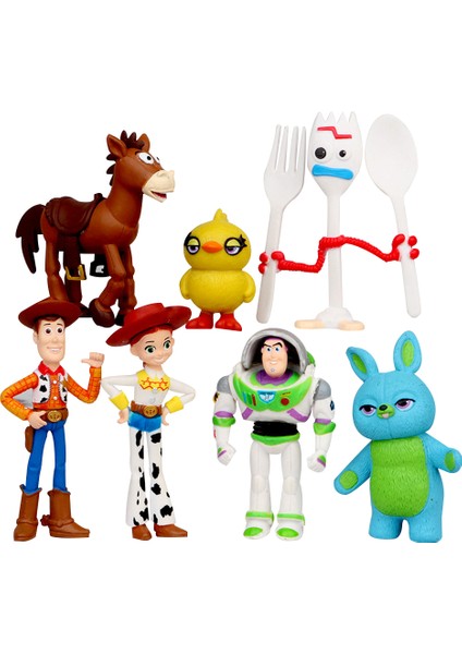 Adet/takım Mini Woody Buzz Lightyear Karikatür Aksiyon Figürü Masa Pişirme Kek Dekor (Yurt Dışından) fiyatları