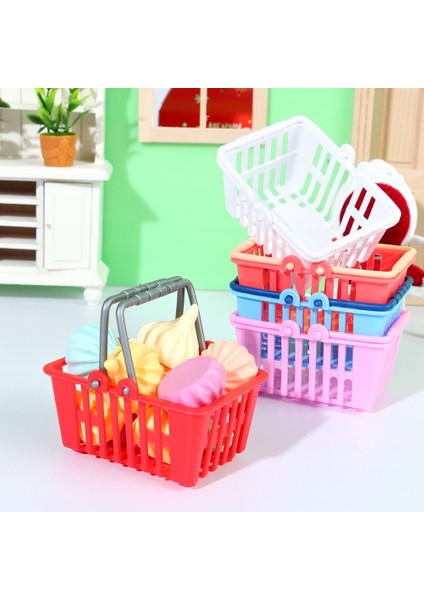Bebek Evi Oyuncak Süpermarket Alışveriş Alışveriş Sepeti Mini Gıda Sepeti Bebek Aksesuarları Için Sahne (Yurt Dışından) fırsatları