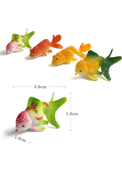 12 Adet Küçük Kawaii Okyanus Balığı Japon Balığı Hayvan Modeli Aksiyon Figürü Diy Doğum Günü Pastası Dekorasyon Seti Oyuncaklar Heykelcik Hediye (Yurt Dışından) modelleri