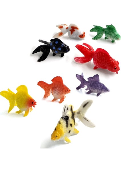 12 Adet Küçük Kawaii Okyanus Balığı Japon Balığı Hayvan Modeli Aksiyon Figürü Diy Doğum Günü Pastası Dekorasyon Seti Oyuncaklar Heykelcik Hediye (Yurt Dışından) fırsatları