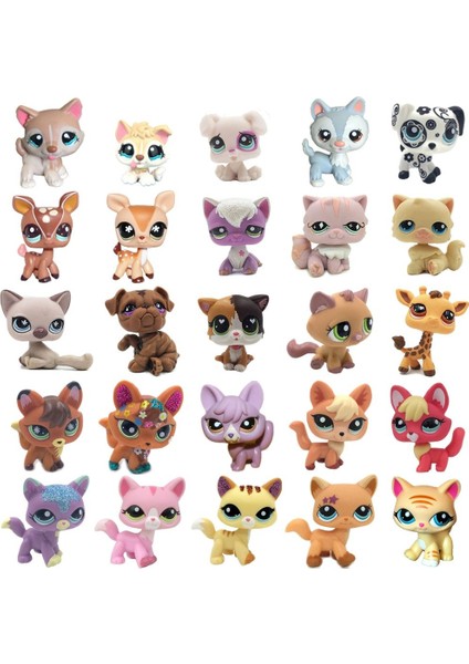 Lps Kedi Nadir Littlest Pet Shop Sevimli Oyuncaklar Ayakta Kısa Saçlı Kedi Orijinal Yavru Husky Yavru Köpek Tilki Hayvan Eski Bobble Kafa Oyuncaklar (Yurt Dışından)