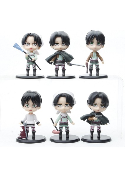 Adet/takım Saldırı Ontitan Şekil Oyuncaklar Eren Jaeger Mikasa Ackerman Levi Rivaille Levi Ackerman Pvc Aksiyon Şekilli Kalıp Oyuncaklar (Yurt Dışından)