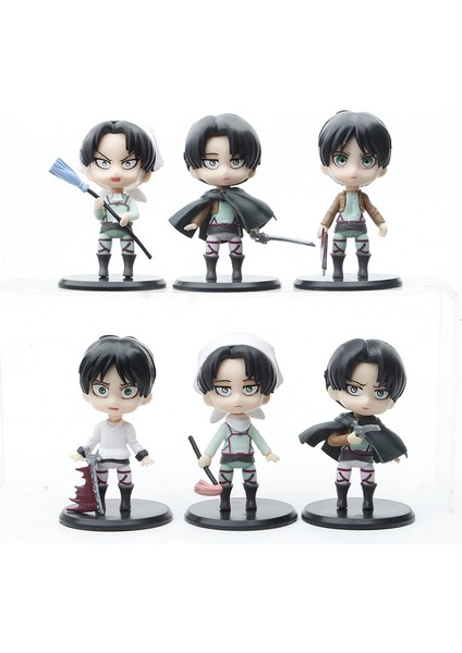 Adet/takım Saldırı Ontitan Şekil Oyuncaklar Eren Jaeger Mikasa Ackerman Levi Rivaille Levi Ackerman Pvc Aksiyon Şekilli Kalıp Oyuncaklar (Yurt Dışından)