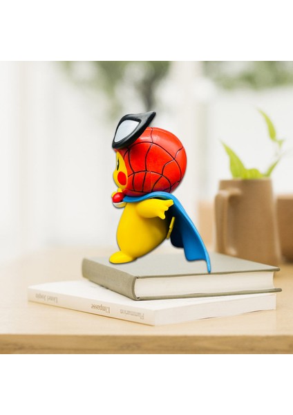 Pikachus Şekil Örümcek Adam Pikachus Cosplay Süper Kahraman Şekil Anime Bebek Modeli (Yurt Dışından) modelleri