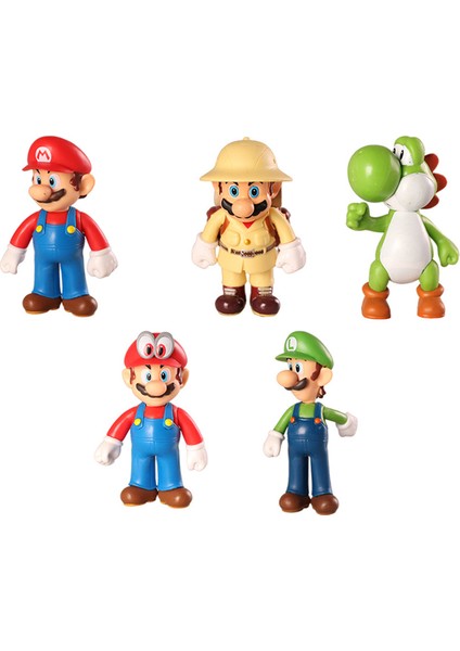 Childrenworld Çizgi Film Modeli Küçük Detay Koleksiyonluk Oyun Figürü Süper Mario Modeli (Yurt Dışından)