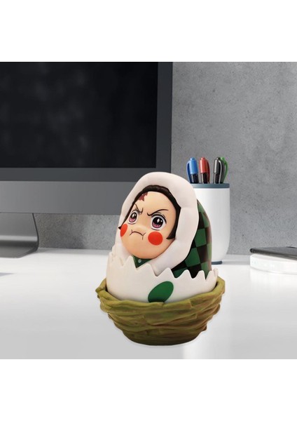 Anime Figürü Minyatür Heykelcik Tanjiro Kamado Nezuko Agatsuma Zenitsu Anime Aksiyon Şekilli Kalıp Oyuncak (Yurt Dışından)