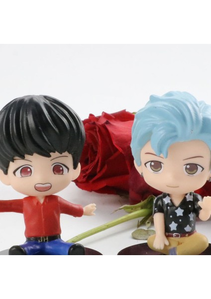 1 Takım Karikatür Tarzı Aksiyon Figürü Canlı Sevimli Plastik Bts Model Oyuncak Doğum Günü Hediyesi (Yurt Dışından) fırsatları