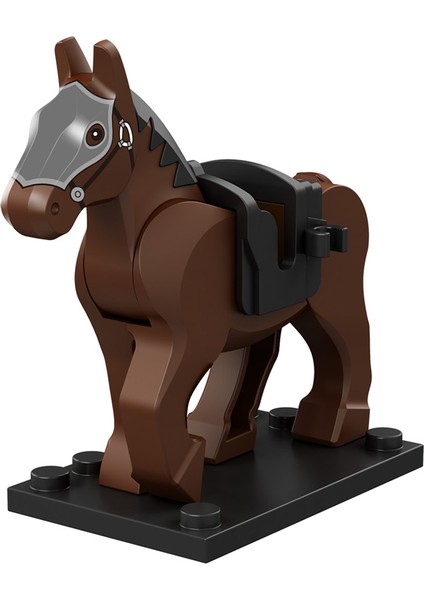 Tek Satış Ortaçağ Zaman Şövalye Rohan Roma Savaş Atı Hayvan Yapı Taşları Aksiyon Figürleri Oyuncaklar Çocuklar Için Koruit XP1007-1016 (Yurt Dışından) modelleri