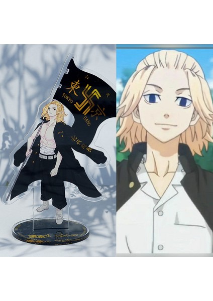 Anime Akrilik Ayakta Neme Dayanıklı Mikey Baji Keisuke Standı Şekil (Yurt Dışından) indirimleri