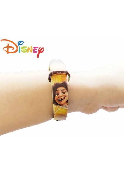Encanto Disney Charm Elektronik Saat Karikatür Dijital Elektronik Su Geçirmez LED Bilezik Bileklik Çocuklar Noel Hediyesi Oyuncak Saat (Yurt Dışından)
