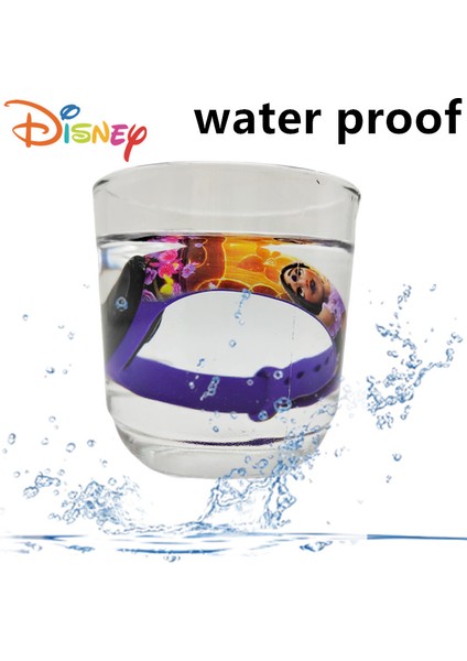 Encanto Disney Charm Elektronik Saat Karikatür Dijital Elektronik Su Geçirmez LED Bilezik Bileklik Çocuklar Noel Hediyesi Oyuncak Saat (Yurt Dışından)
