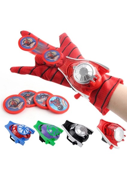 Anime Marvel Serisi Örümcek Adam Demir Adam Hulk Eldiven Aksiyon Figürü Başlatıcı Oyuncak Çocuklar Kawaii Yaratıcı Cosplay Oyuncaklar Süper Kahraman Hediyeler (Yurt Dışından)