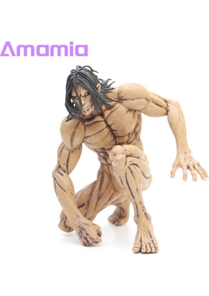 Amamia Eren Model Minyatür Heykelcik Attack On Titan Karikatür Heykelcik Oyuncak (Yurt Dışından)