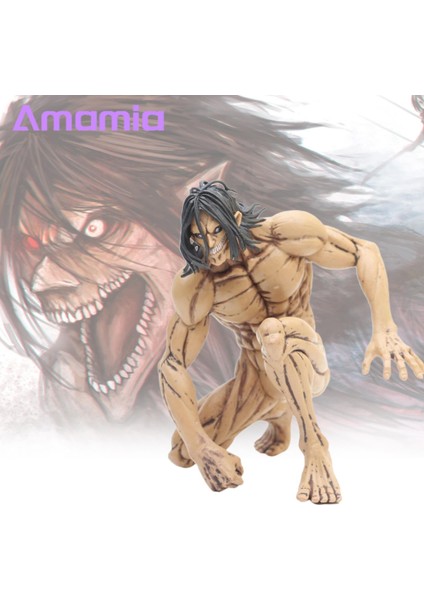 Amamia Eren Model Minyatür Heykelcik Attack On Titan Karikatür Heykelcik Oyuncak (Yurt Dışından)