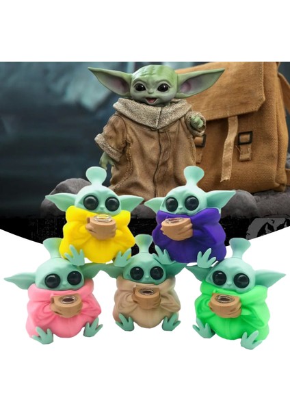 Yıldız Savaşı Şekil Mini Masaüstü Dekorasyon Silikon Bebek Yoda Boru Şekilli Kalıp Oyuncak Çocuk Hediye (Yurt Dışından) fırsatları