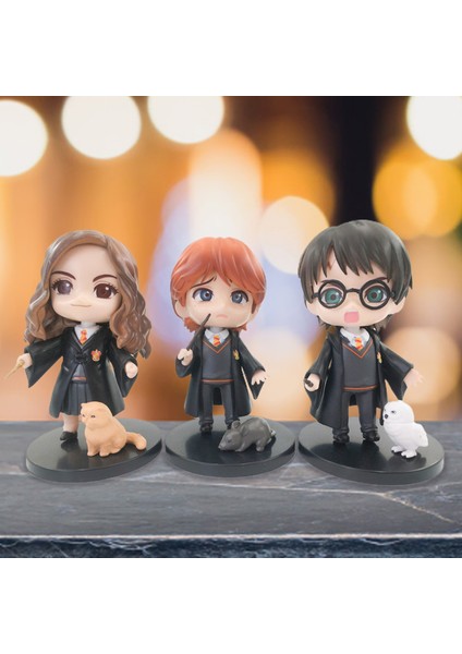 3 Adet/takım Harry Potter Hermione Ron Şekil Bebek Biblo Ev Odası Masaüstü Süsleme (Yurt Dışından) indirimleri
