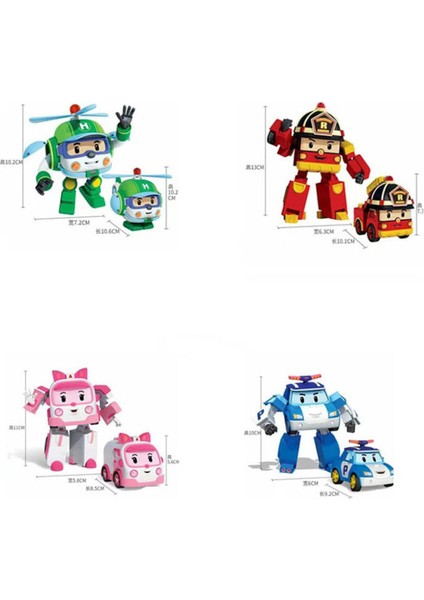 Silverlit Robocar Kore Robot Çocuk Oyuncakları Dönüşüm Anime Figürü Poli Oyuncaklar Çocuklar Için (Yurt Dışından)