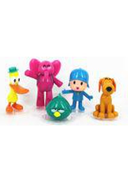 Karikatür Pocoyo Pato Elly Loula Uykulu Kuş Pvc Aksiyon Figürleri Çocuk Oyuncak Hediye 5 Adet (Yurt Dışından)