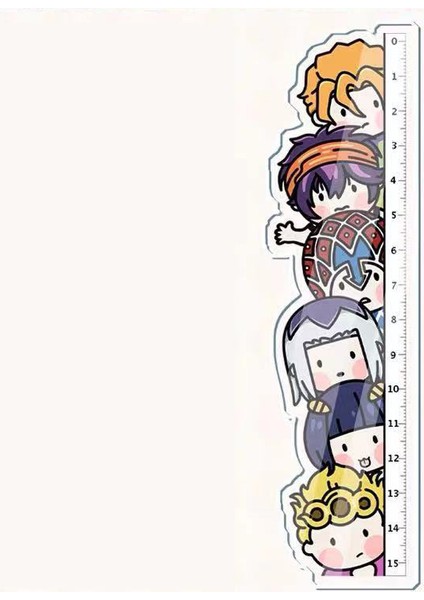 1 Adet Karikatür Anime Jojos Tuhaf Macera Cosplay Akrilik Cetveller Şekil Kujo Jotaro Öğrenci Ölçüm Terazisi Cetvel Oyuncaklar Hediyeler (Yurt Dışından) modelleri