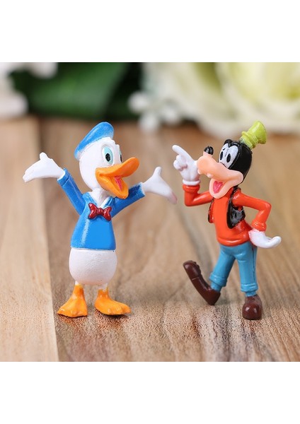 Adet/takım Disney Anime Periferik Mickey Mouse Minnie Mouse Ördek Kek Dekorasyon Hediyeler Pvc Anime Figürü Oyuncaklar Çocuklar Için (Yurt Dışından) fiyatları
