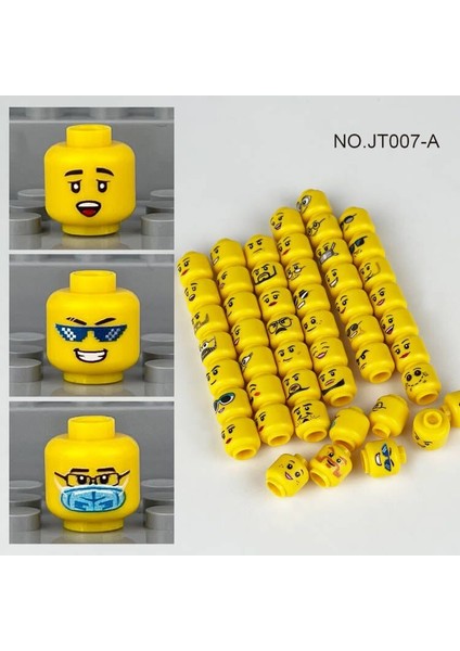 56 Adet Organları Uyumlu Şekil Kafa Yüz Evrensel Dıy Aksesuarları Parçaları Bebek Ifade Modeli Yapı Taşları Tuğla Setleri Oyuncaklar (Yurt Dışından) fiyatları