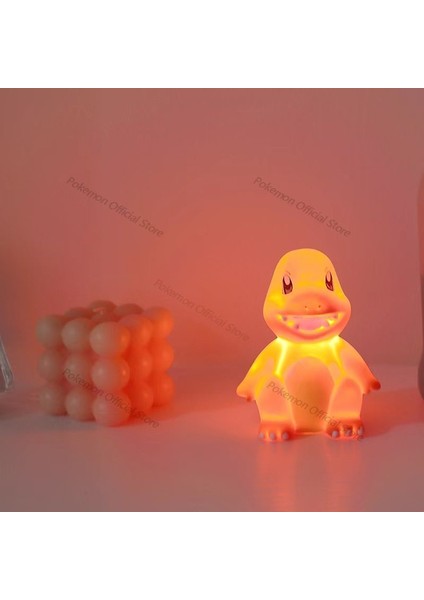 Pokemon Gece Lambası Anime Pikachu Charmander Squirtle Psyduck LED Işık Yatak Odası Başucu Odası Dekorasyon Çocuk Oyuncak Çocuk Hediye (Yurt Dışından)