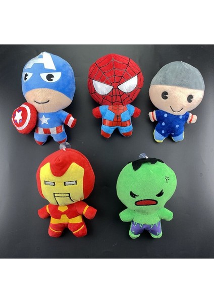 20 cm Marvel Süper Kahramanlar Avengers Endgame Thanos Hulk Kaptan Amerika Thor Aksiyon Figürü Oyuncakları Peluş Bebek Çocuk Çocuk Için (Yurt Dışından)