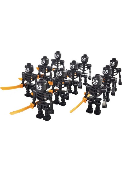 10 Adet Kafatası Ninjago Figürleri Yapı Taşları Oyuncak Seti (Yurt Dışından)