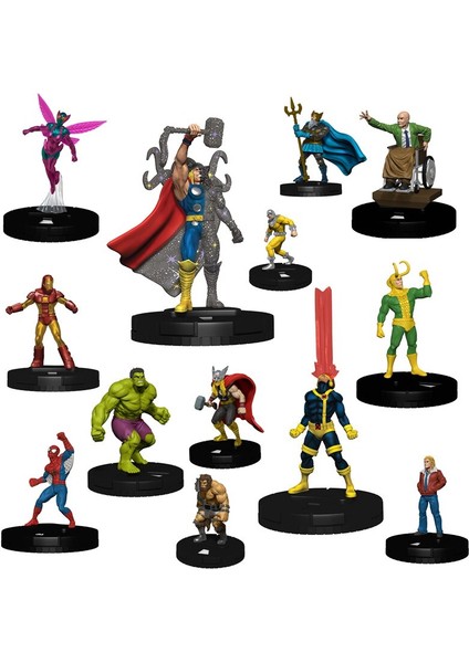 Marvel Heroclix Dünya Pı Gününü Kutluyor Avengers Dc Örümcek Adam Demir Adam Thor Flash Savaş Satranç Tahtası Oyunu Model Oyuncaklar Hediye Toplayın (Yurt Dışından)