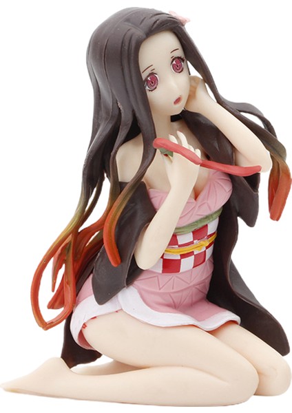 Childrenworld Kamado Nezuko Dekorasyon Deforme Olmayan Anime Demon Slayer Kamado Nezuko Figürü (Yurt Dışından) modelleri
