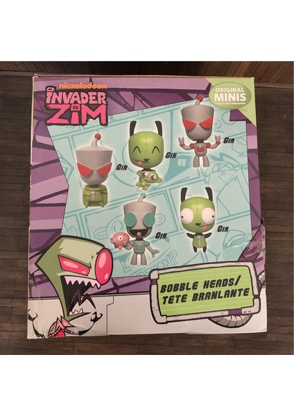 Karikatür Alien War Invader Zim Heykelcik Kör Çanta Aksiyon Şekilli Kalıp Oyuncaklar Çocuk Doğum Günü Hediyeleri (Yurt Dışından)