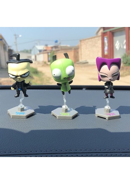 Karikatür Alien War Invader Zim Heykelcik Kör Çanta Aksiyon Şekilli Kalıp Oyuncaklar Çocuk Doğum Günü Hediyeleri (Yurt Dışından)