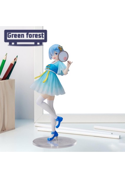 Yeşil Orman Aksiyon Figürü Koleksiyon Karikatür Rem Şekilli Kalıp Oyuncaklar Hobi Koleksiyonu (Yurt Dışından) fırsatları