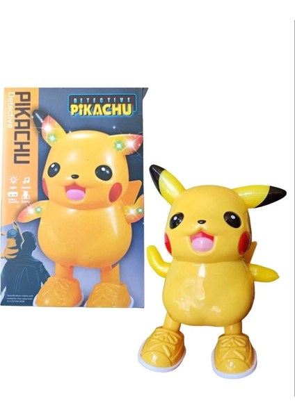 Dans Eden Pikachu- Pikachu Robot-Sesli Işıklı Pikachu- Oyuncak Pikachu- Pokemon