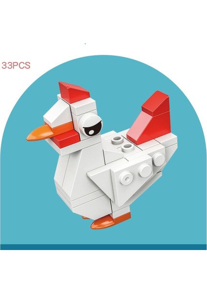 1 Adet Mini Hayvan Blok Dıy Bukalemun Kurbağa Papağan Örümcek Salyangoz Keçi Maymun Yapı Tuğlası Oyuncaklar Çocuklar Için (Yurt Dışından) modelleri