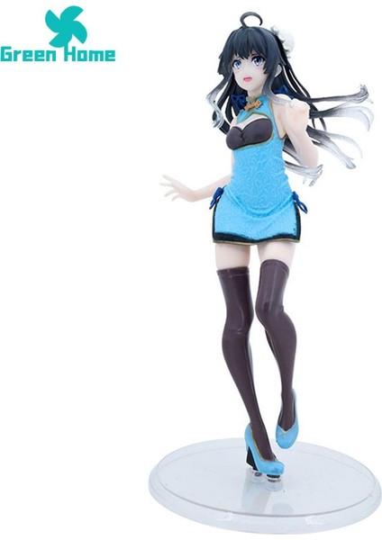 Yeşil Ev Anime Figürü Katı Cheongsam Yukino Heykeli Modeli Aksiyon Figürü (Yurt Dışından)